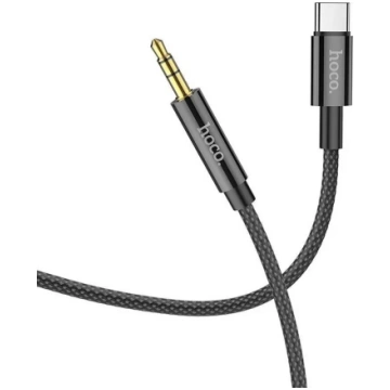 Audio kabelis HOCO UPA19 3,5 mm AUX uz USB-C, 1 m,