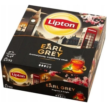 LIPTON EARL GREY Herbata Czarna 92 torebki ( 92SER
