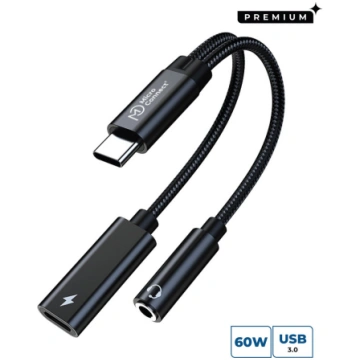 MicroConnect Premium USB-C to USB-C PD and Audio, 