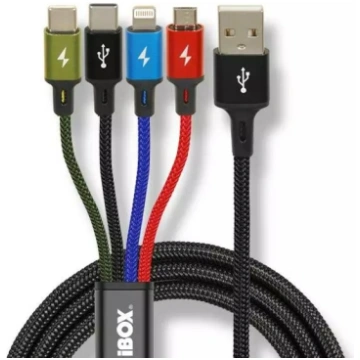 Universāls 4 vienā uzlādes kabelis I-BOX USB IKUM4