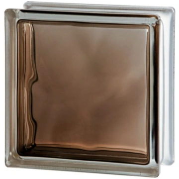 Stikla bloks Seves Basic Brilly Bronze Wave, brūns