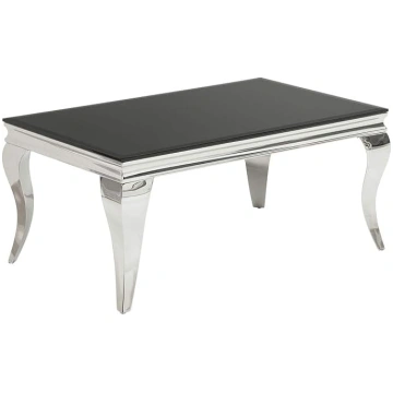 invicta INTERIOR Modern Baroque Coffee Table, Silv
