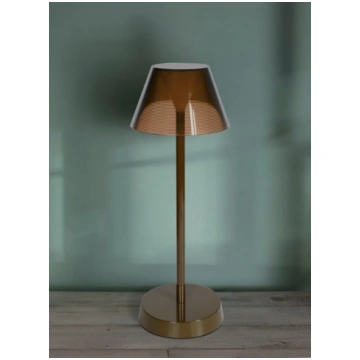 Portable Rechargeable Table Lamp. Coffee Color. Mo