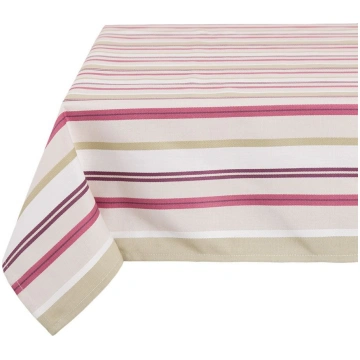 Galdauts kvadrātveida Patio Stripes, sarkana krās.