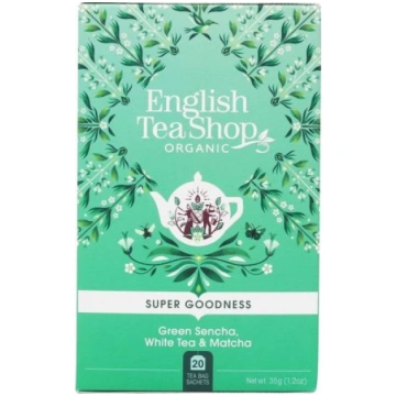 English Tea Sho Tēja Zaļš Sencha,Balta I Matcha (2