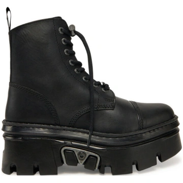 NEW ROCK Šņorzābaki M-WALL083CCT-S11 Melns
