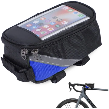 Ūdensnecaurlaidīga Velosipēda Soma Pannier Tālruņa