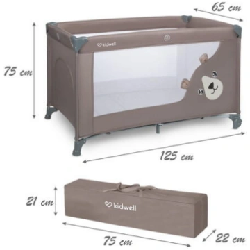 Saliekamā gulta BLISSY BASIC beige Kidwell