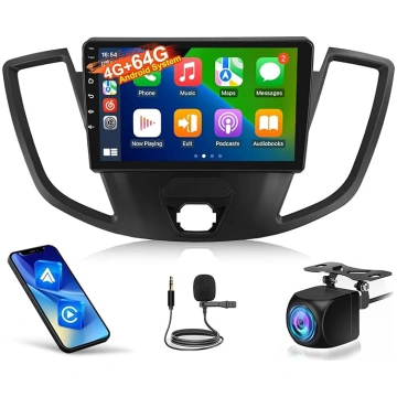 4+64G Android auto radio Ford Transit 2015-2019, 9