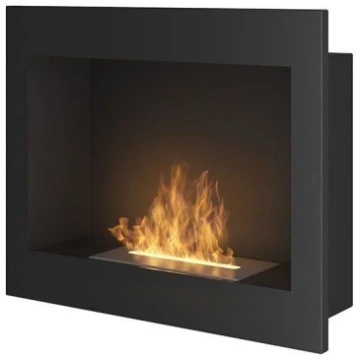 SIMPLEFIRE FRAME 600 BLACK pie sienas stiprināms /