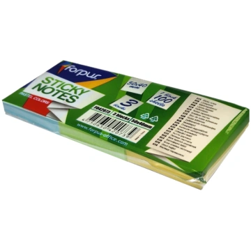 Sticky Notes Forpus, 40x50mm, 3 pastel colours (3x