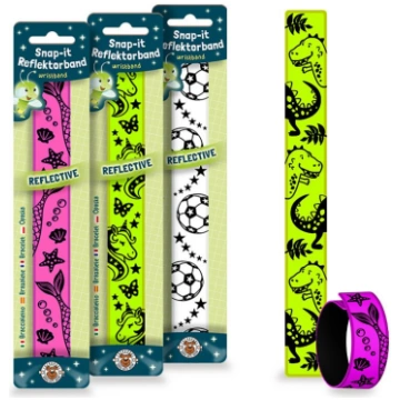 Classroom Champions - Reflective snap bracelet, 4 