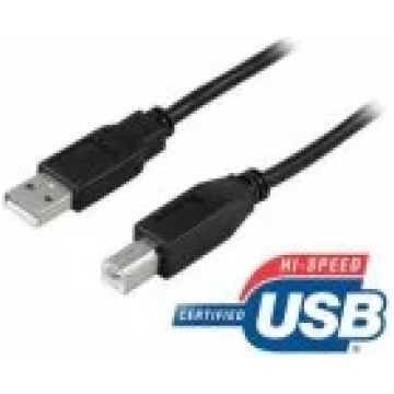 Deltaco USB 2.0 cable Type A/ B male 3m (USB-230S)