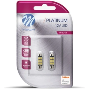 LED gaismas spuldze C5W (2 gab.) Platinum 6000K 12