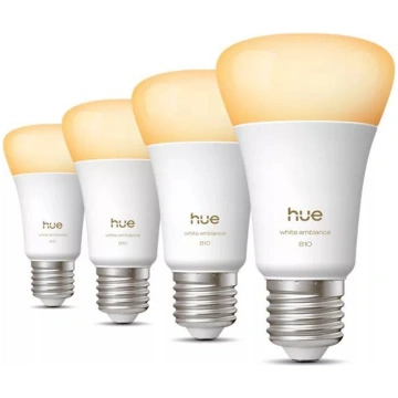 Philips Hue WA 810 A60 4P EU | E27 | 6 W | Warm to