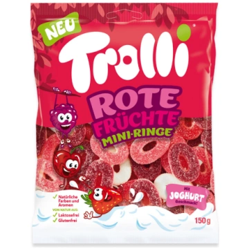Trolli Rote Mini-Ringe želejas konfektes 150g