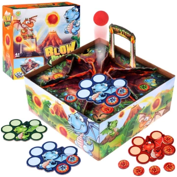 Family arcade game Dragon Volcano, blow out the ba