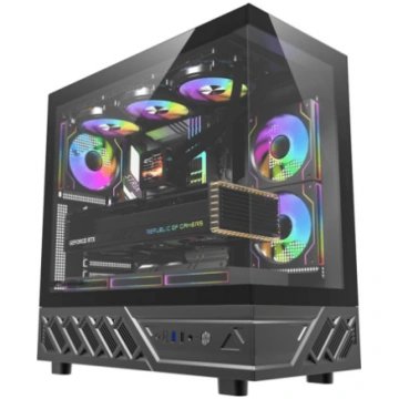 DarkFlash DS950 computer case (black) + 6 fans DS9