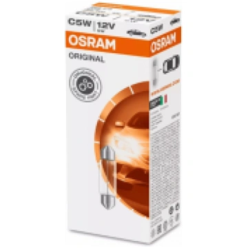 OSRAM C5W 12V Original Auxiliary 5W SV8.5-8, Halog