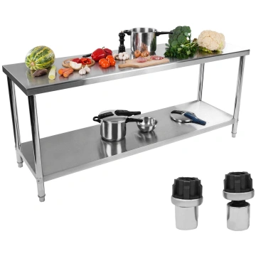 Galda galda centrālais tērauda gastronomiskais aug