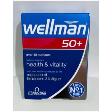 Wellman 50+ uzturviela vīriešiem no 50 gadiem, 30 