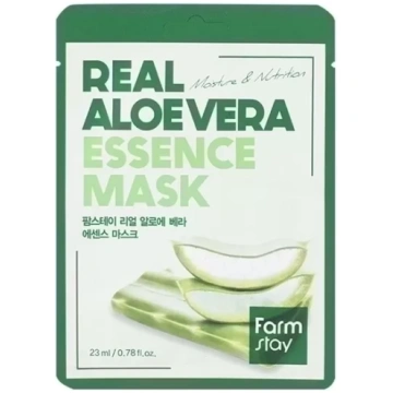 FarmStay Real Aloe Vera Essence Mask sejas maska k