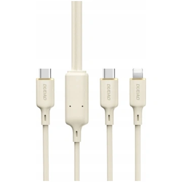 Kabel USB Dudao USB-C - USB-C + Lightning 1.2 m Be