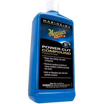 Meguiars 91 MARINE|RV Power Cut Compound pulēšanas
