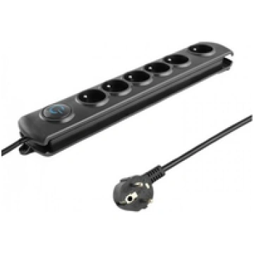 Surge protector QOLTEC 6 power socket 1.8m ( Q 501