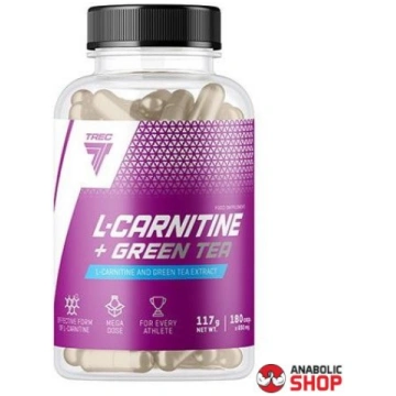 TREC L-CARNITINE + GREEN TEA 180 capsules