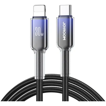 Crystal-Clear Series 30W USB-C uz iPhone Lightning