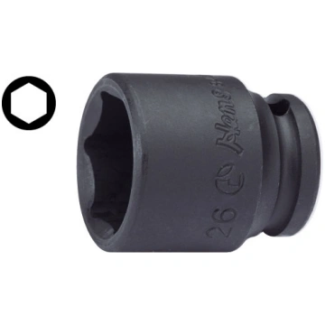 Muciņa 6-kanšu 1/2" 28 mm HANS