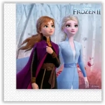 Salvetes "Frozen 2", 33 x 33 cm, 20 gab