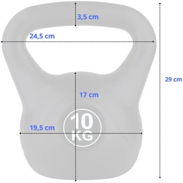 „Kettlebell Funfit 4407“ bitumēns, 10 kg