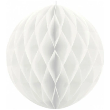 Šūnveida papīra bumba 40 cm balts