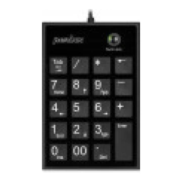 Perixx PERIPAD-202 U. USB ciparu tastatūra. melna