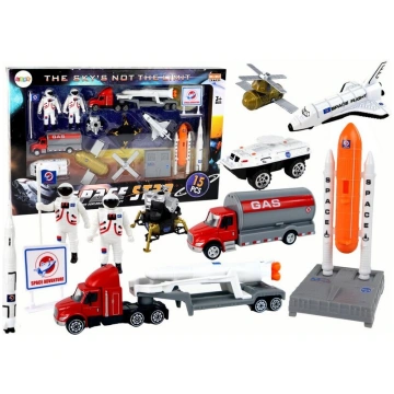 Figūru komplekts Space Truck Rocket, 15 gab. Lean 