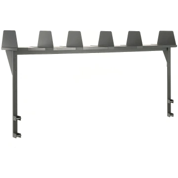 Augšējais plaukts, 2000x300 mm, 6 dalītāji, pelēks