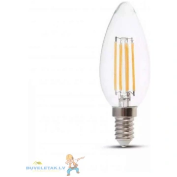 Spuldze LED E14/B35/800lm/6W fila A++ 09901