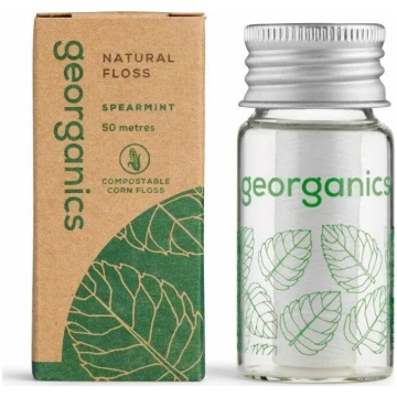 Zobu diegs Georganics natural Spearmint 50 m, bez 