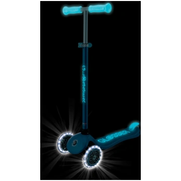 Skrejritenis Globber Primo Plus Glow Lights, zils