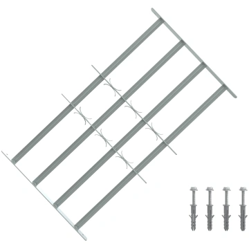 Drošības restes logiem ar 4 šķērsbāriem 3 pcs 630-