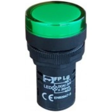 LED Spuldzes 24V Zaļa M22 PF