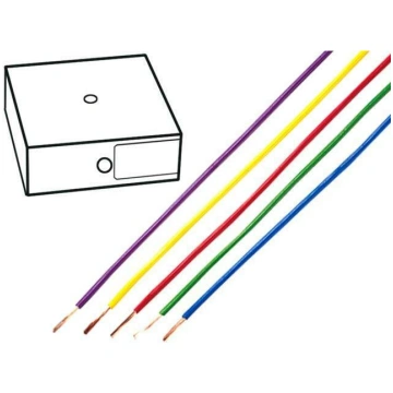 Wire; H07V-U; 2.5mm2; wire; Cu; PVC; red; 450V,750