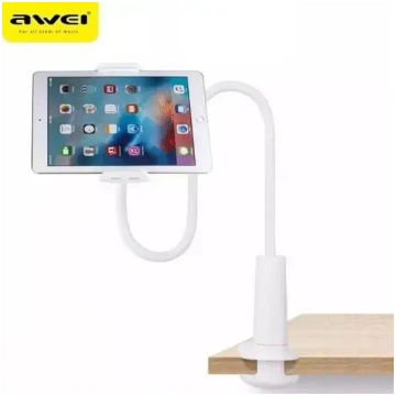 AWEI X3 galda statīvs 4"-10,5" ierīcēm – balts