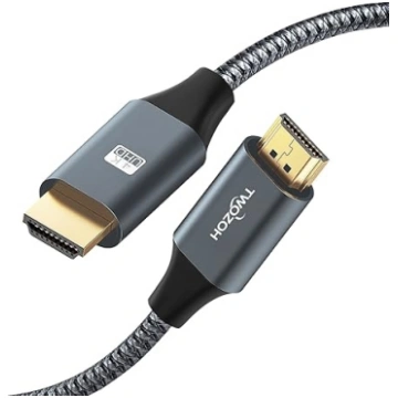 Twozoh 4K HDMI kabelis, 0,3 metri, ātrgaitas 18 Gb