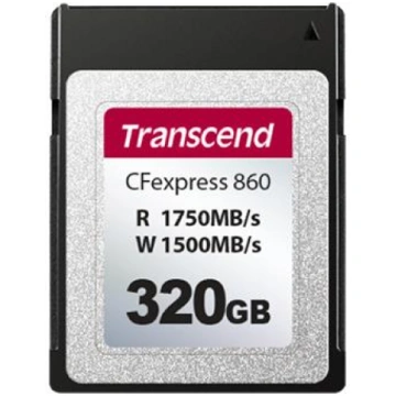 MEMORY COMPACT FLASH 320GB/CFE TS320GCFE860 TRANSC