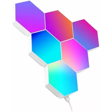 Iebūvējamais RGB LED panelis TRACER Smart Hexagon 