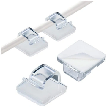 BOXOB 100Pcs Mini gaismas klipi Plastmasas LED vir