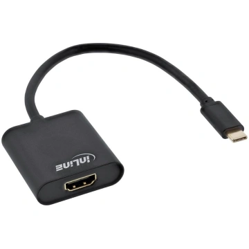 Adapter USB InLine USB-C - HDMI Czarny (64101B) ( 